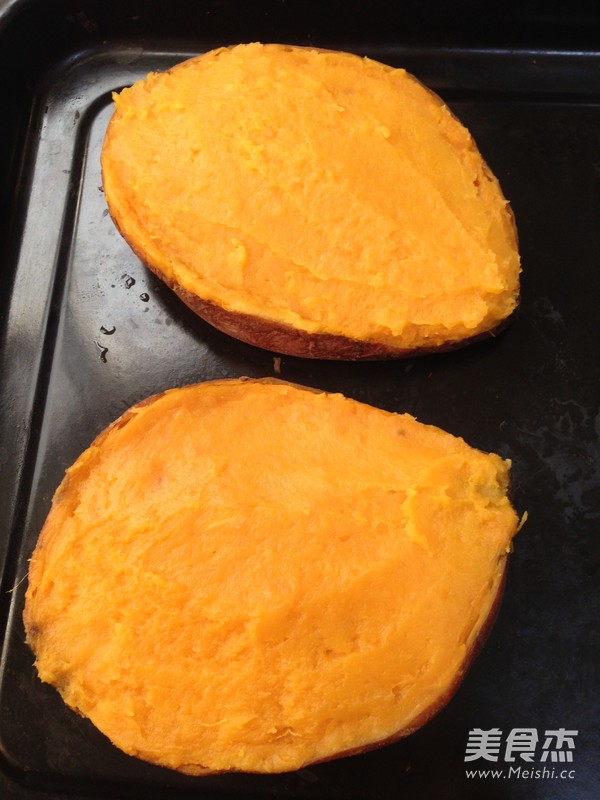 Baked Sweet Potato with Cheese recipe