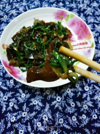 #春食野菜香# Dandelion Mixed with Fungus recipe