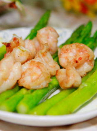 Asparagus Baked Prawns