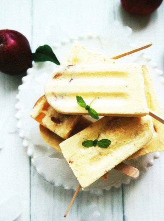 Creamy Yellow Peach Popsicle recipe