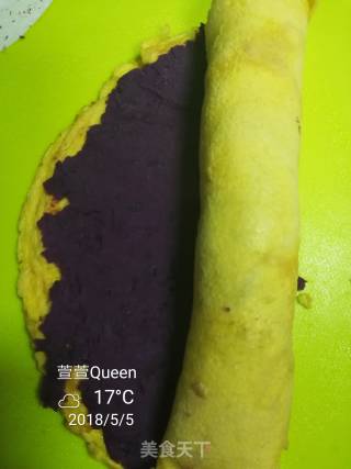 Purple Sweet Potato Omelet recipe