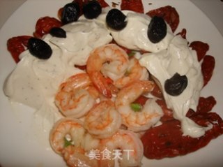 Mediterranean Red Shrimp and Olive Salad recipe