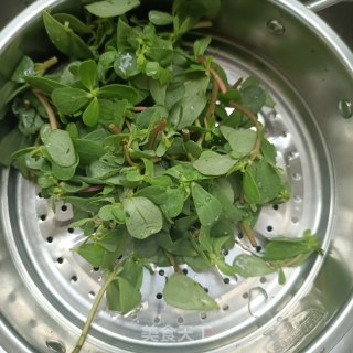 Steamed Purslane recipe