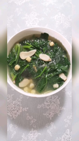 Scallop Diced Spinach Soup