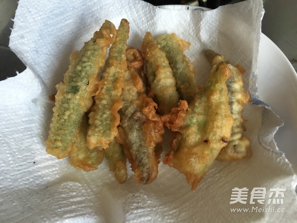 Fried Shrimp Okra Tempura recipe