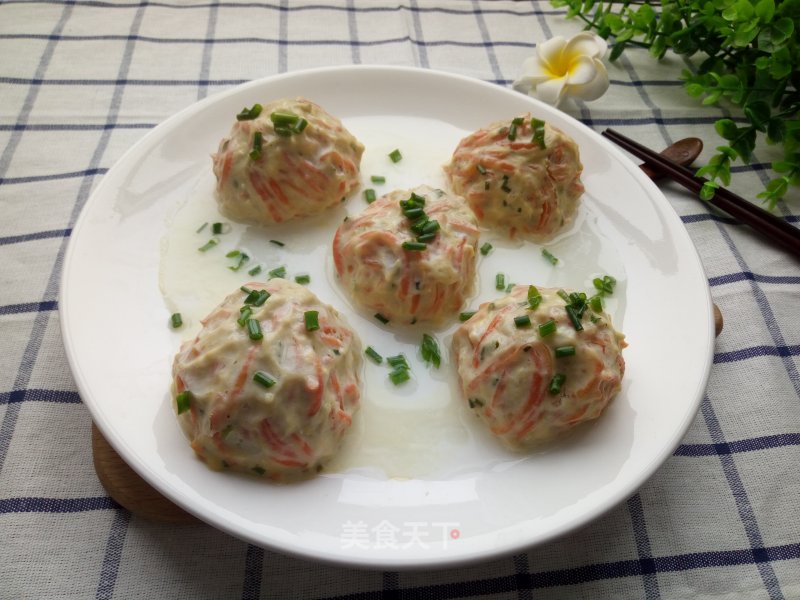 Steamed Chicken Meatballs recipe