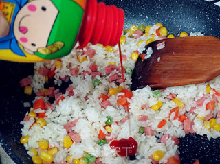 Omelette Rice with Tomato Sauce recipe
