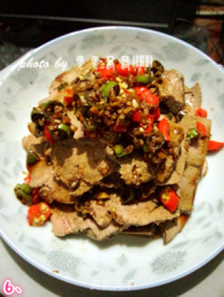 Pork Liver with Double Pepper Salad recipe