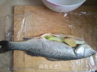 Steamed Sea Bass (with Meat Version) recipe