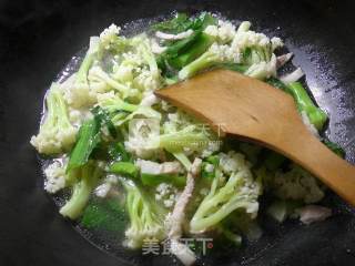 Cauliflower Soup with Pork Celestial Cabbage recipe