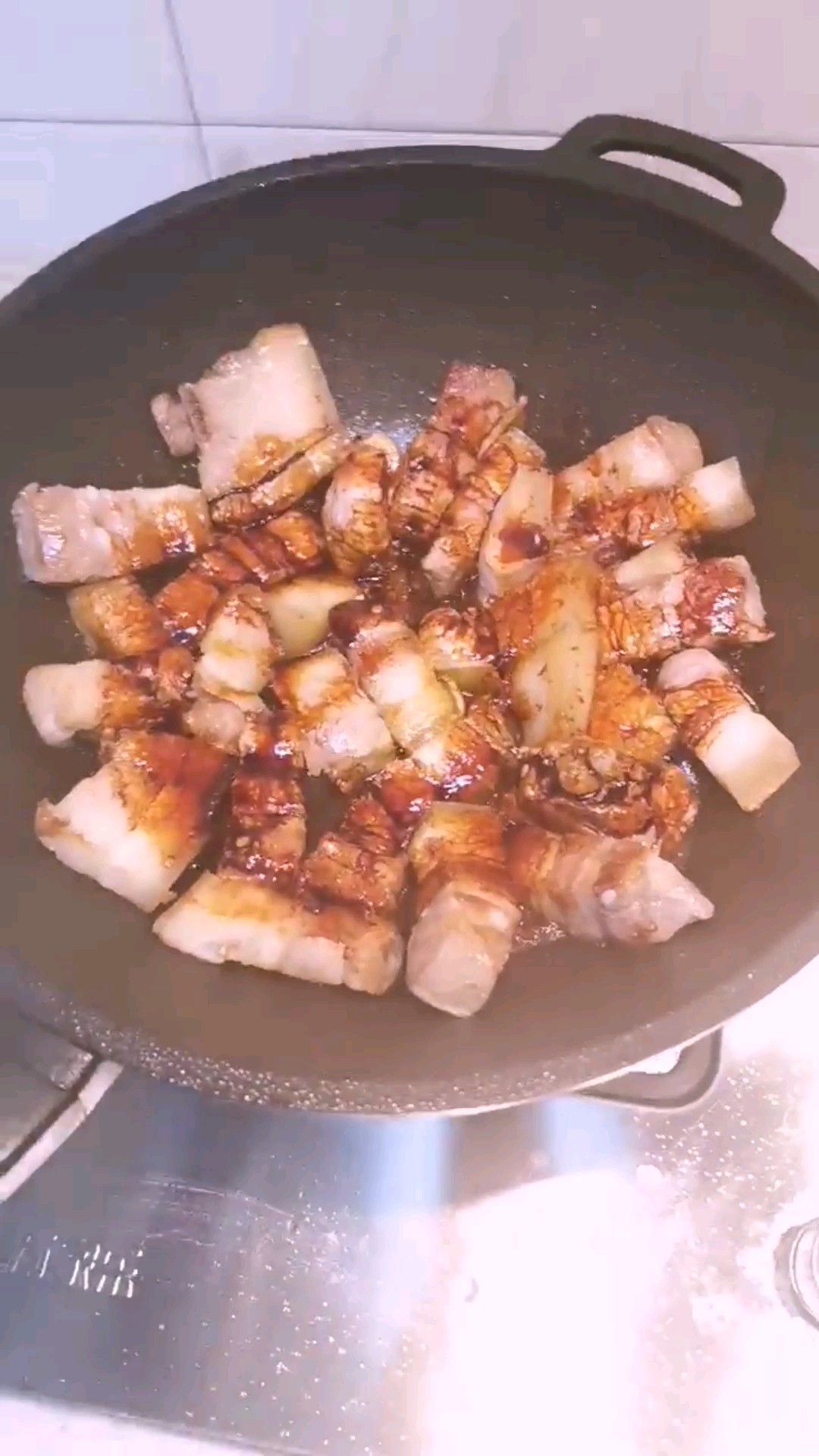 Braised Baby Abalone with Pork Belly recipe