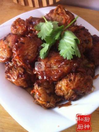 Pan-fried Vegetarian Carrot Balls recipe