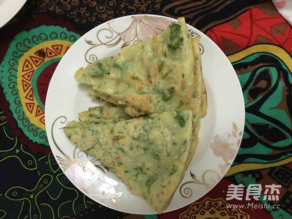 Vegetable Shrimp Egg Pancake recipe