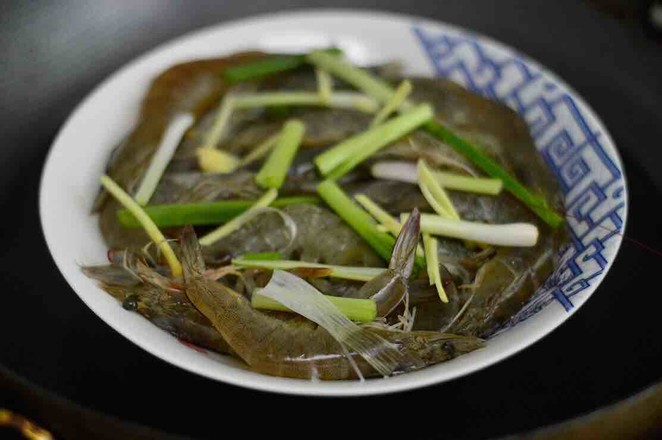 Steamed Ginger Scallion Shrimp recipe