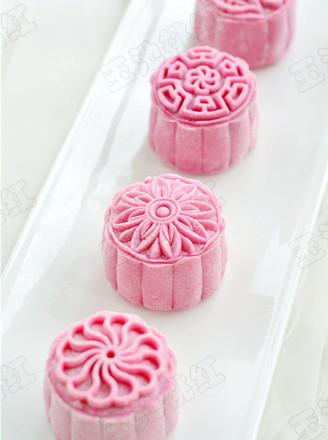 Purple Sweet Potato Snowy Mooncake recipe