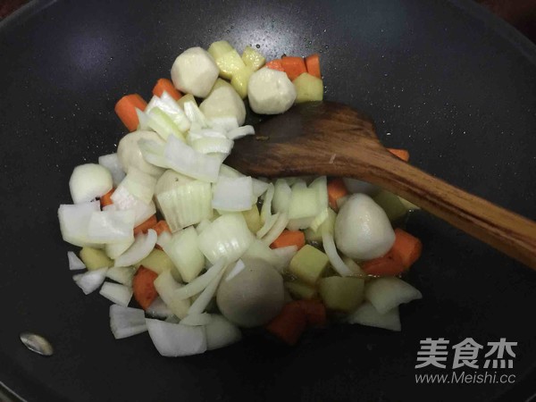 Curry Fish Ball Rice recipe