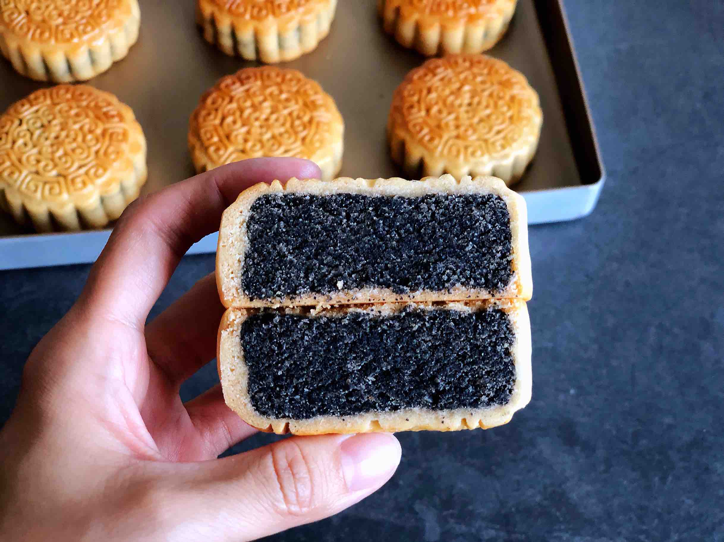 Cantonese-style Moon Cakes (black Sesame) recipe