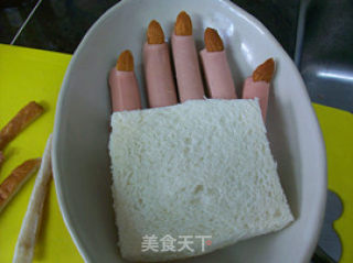 Halloween Breakfast＠＠do You Dare to Eat Such A Weird Breakfast~~sausage Fingers recipe