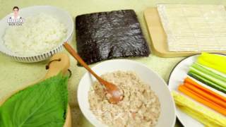 Tuna and Seaweed Rolled Rice recipe