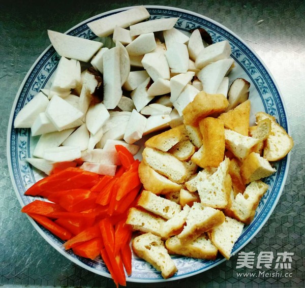 Stir-fried Vegetarian Sanxian recipe
