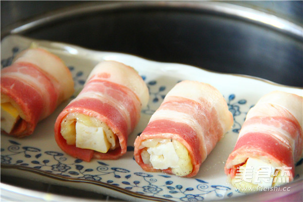 Bacon Mashed Fish Cake Rolls recipe