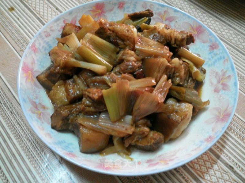 Braised Pork Belly with Green Onions recipe