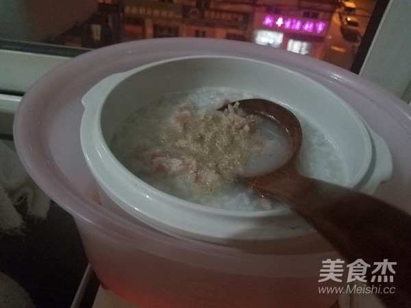 Congee with Preserved Egg and Lean Meat recipe