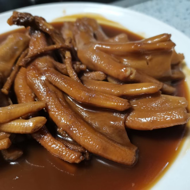 Witch's Red Ginseng and Abalone Sauce Goose Palm recipe