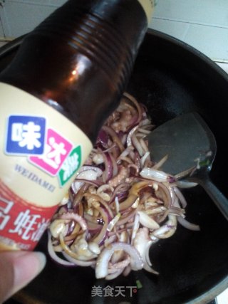 #trust之美# Fried Octopus with Onions recipe