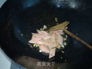 #下饭菜#ham Broccoli recipe