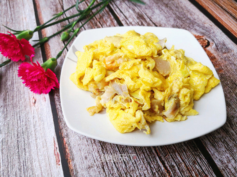 #家常菜# Scrambled Eggs with Big Clams Full of Flavour recipe