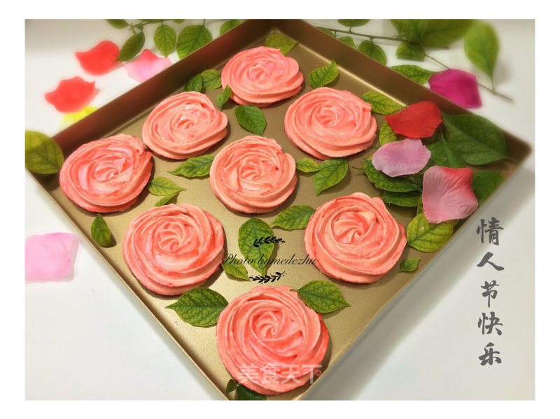 Valentine's Day--rose Marlene Cookies recipe