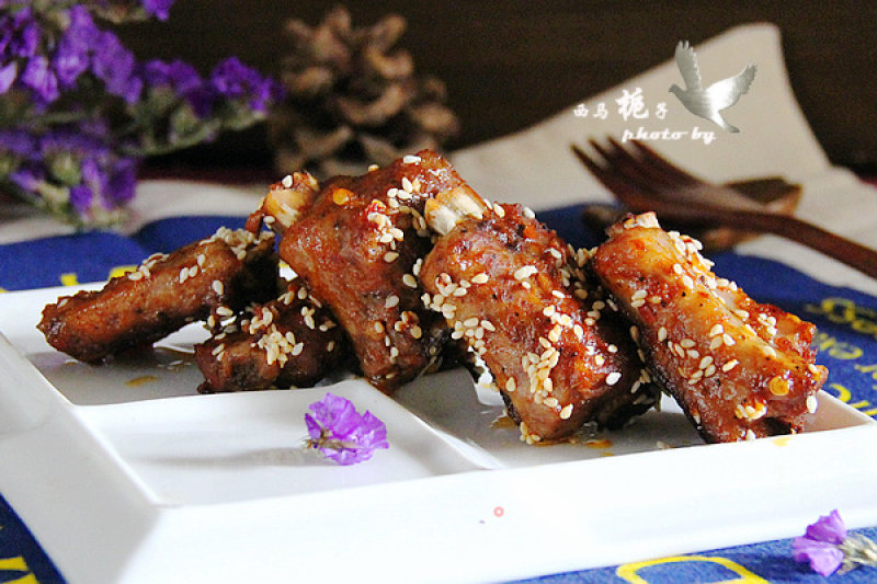 #aca烤明星大赛#garlic Pork Ribs recipe