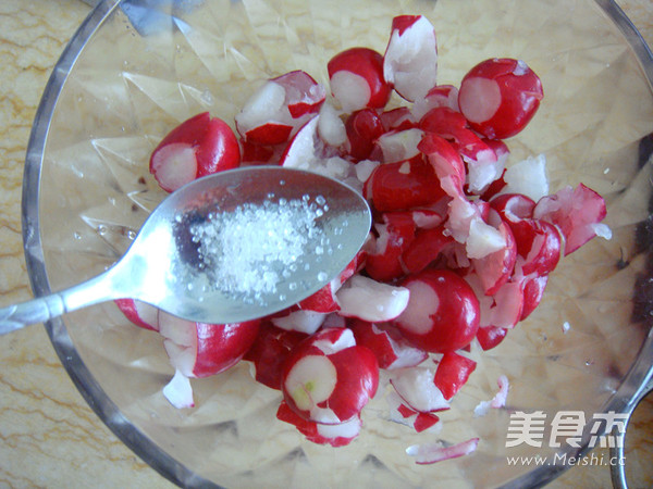 Sweet and Sour Cherry Radish recipe