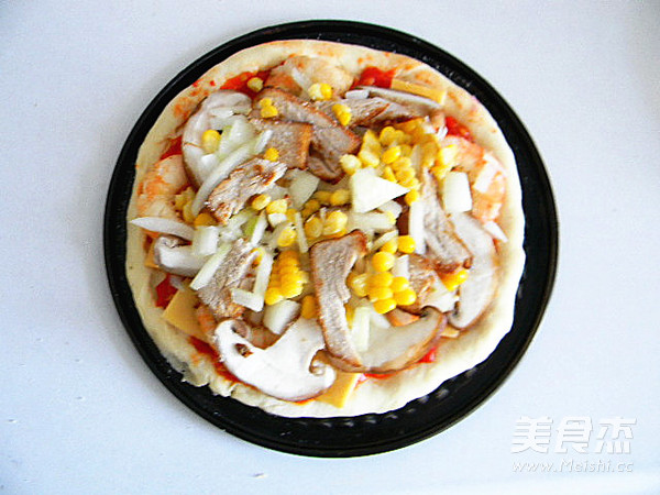 Assorted Seafood Pizza recipe