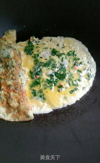 Celery Leaf Millet Pepper Thick Egg Stew recipe