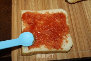 White Toast Turned into [toast Small Pizza] recipe