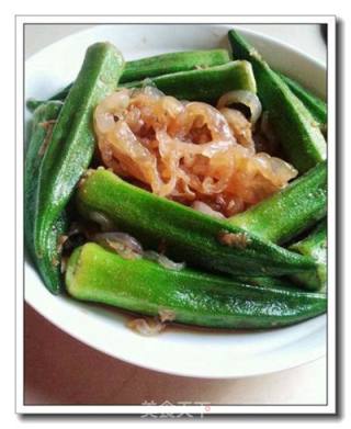 Healthy Double Heroes --- Cold Jellyfish Okra recipe