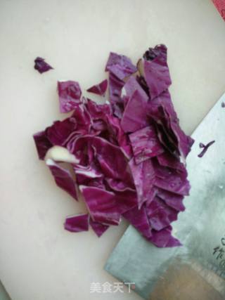 Scrambled Eggs with Purple Cabbage recipe