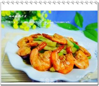 [family Quick Hand Stir-fry] Stir-fried Celery with Shrimp in Oyster Sauce recipe