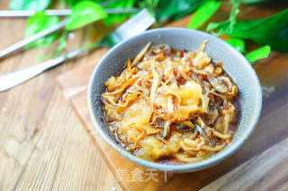 Jellyfish Mixed with Fresh White Fungus recipe