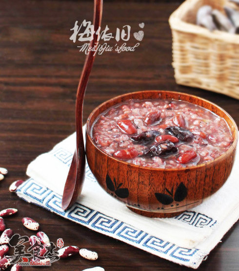 Panda Bean Glutinous Rice Porridge recipe