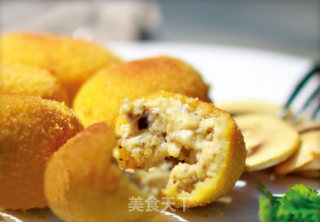 Fried Mushroom Meatballs recipe