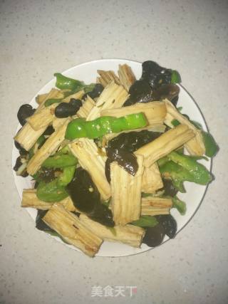 Fried Yuba with Fungus recipe