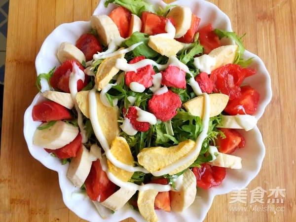 Yellow Peach Freeze-dried Fruit and Vegetable Salad recipe