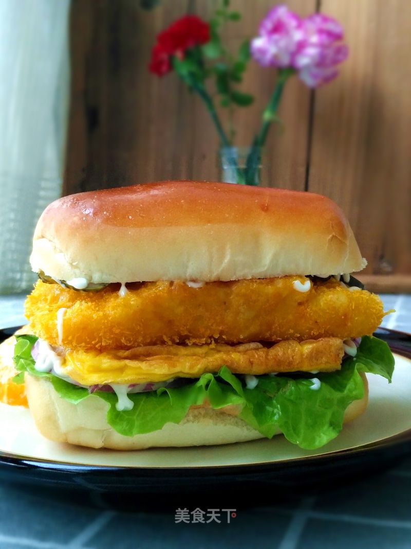 Fish Steak Burger recipe