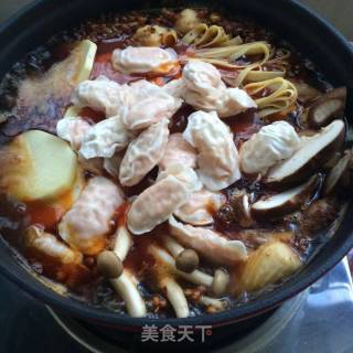 Spicy Shrimp Dumplings Maocai recipe