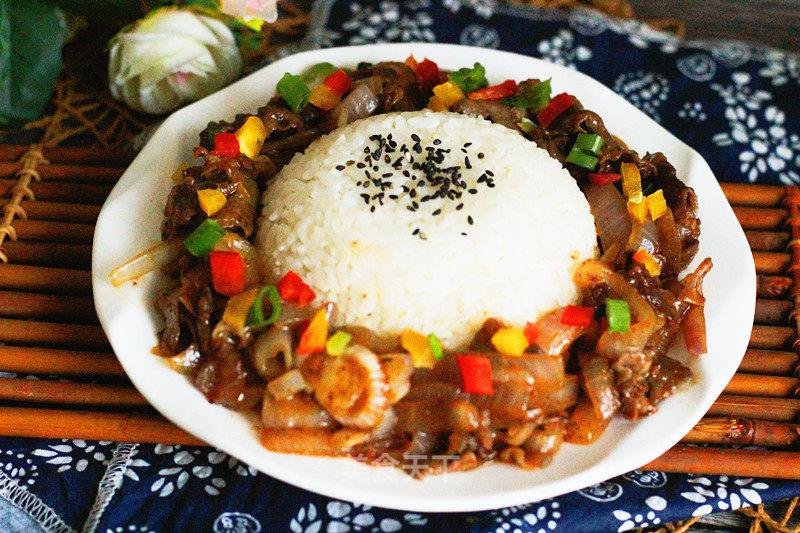 Bell Pepper Beef Rice Bowl recipe