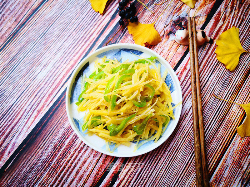 Green Pepper and Potato Shreds recipe