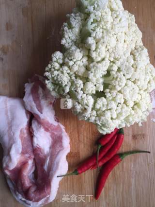 Stir-fried Pork with Organic Cauliflower recipe